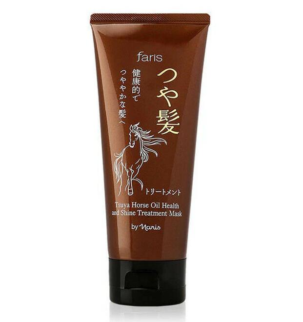 Японская маска с лошадиным маслом от выпадения волос Tsuya Horse Oil Faris 100 гр