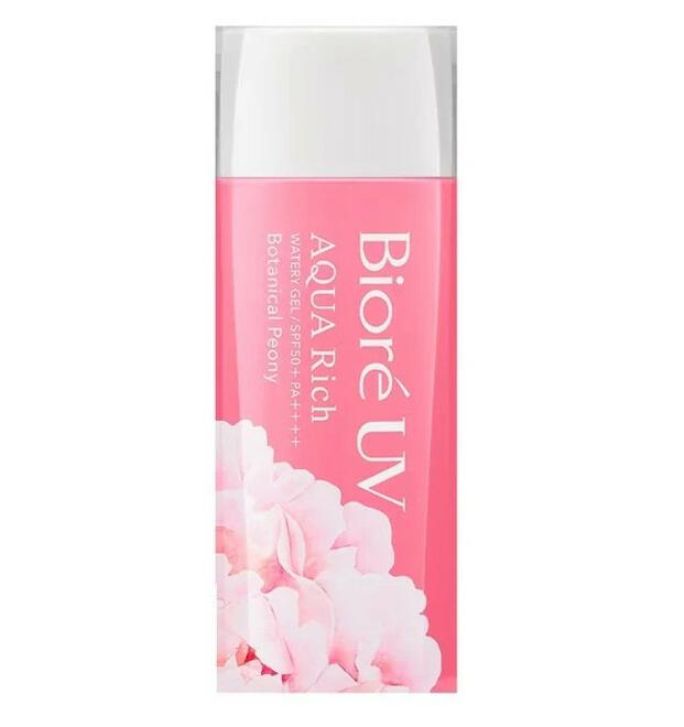Солнцезащитный гель с ароматом пиона Biore Aqua Rich SPF 50 PA+++ 90 мл