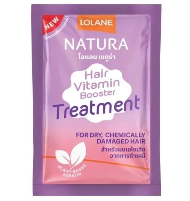 Витаминная маска бустер для сухих, химически поврежденных волос Natura Lolane 25 мл