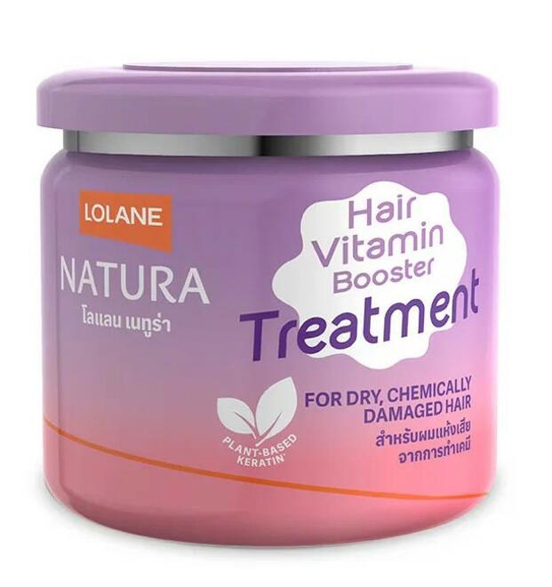 Витаминная маска бустер для сухих, химически поврежденных волос Natura Lolane 250 или 500 мл
