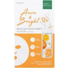 Тканевая маска бустер с витамином С и арбутином Aura & Bright Baby Bright 