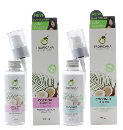 Сыворотка для выпрямления волос на кокосовом масле Tropicana 70 мл 3 аромата