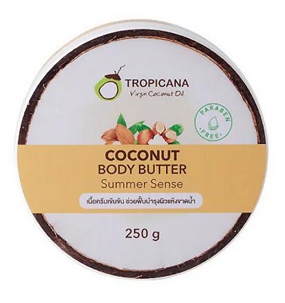 Увлажняющее крем - масло на кокосовом масла Tropicana 250 гр 3 аромата