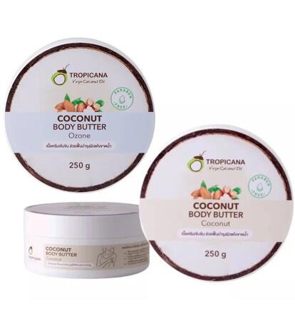 Увлажняющее крем - масло на кокосовом масла Tropicana 250 гр 3 аромата для массажа