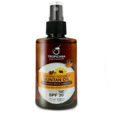 Кокосовое масло с SPF 30 для загара и увлажнения кожи Tropicana 100 мл