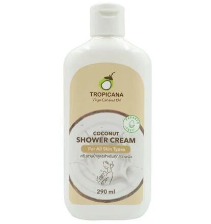 Кокосовый крем для душа без парабенов Tropicana 290 мл