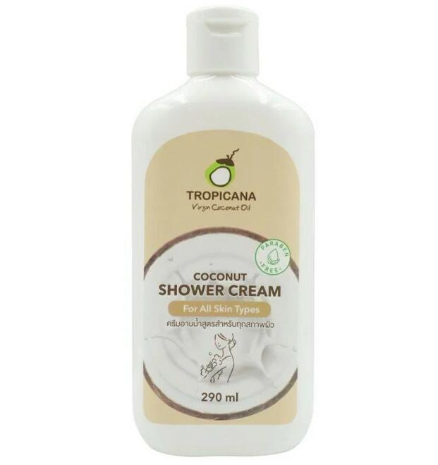 Кокосовый крем для душа без парабенов Tropicana 290 мл