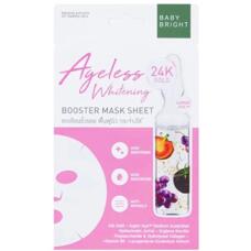 Антивозрастная тканевая маска бустер с глутатионом и золотом Ageless Baby Bright 