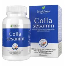 Комплекс с трипептидом для комплексной поддержки суставов и тонуса кожи COLLA SESAMIN Herbal One 30 капсул