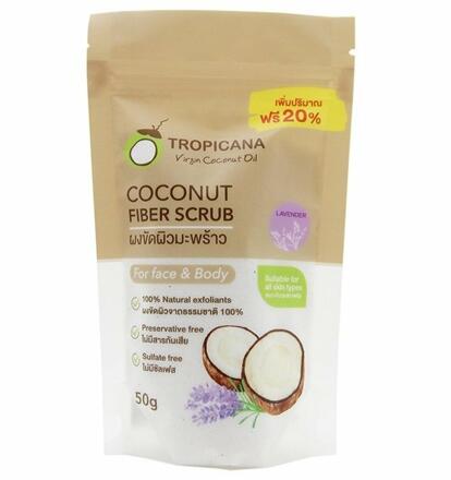 Сухой кокосовый скраб для тела и лица Tropicana 50 или 250 гр