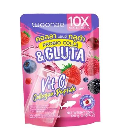 Пробиотик с коллагеном и антиоксидантами в порошке Woonae 6 шт по 20 гр