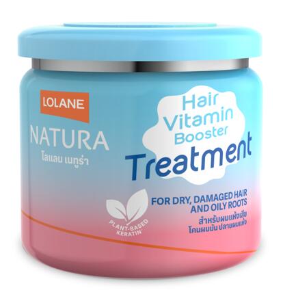 Витаминная маска - бустер для поврежденных волос и жирных корней Natura Lolane 250 или 500 мл