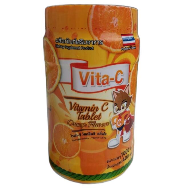 Тайский Витамин С Vita-C с апельсином 1000 таблеток