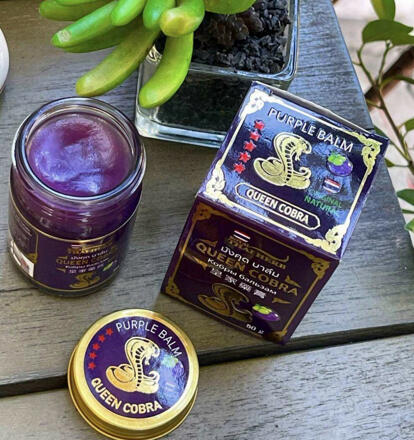 Фиолетовый бальзам с мангостином и коброй Royal Thai Herb 50 гр