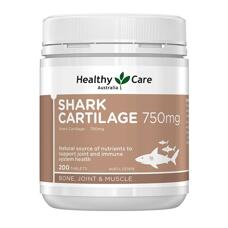 Акулий хрящ Shark Cartilage 750 мг Healthy Care 200 капсул