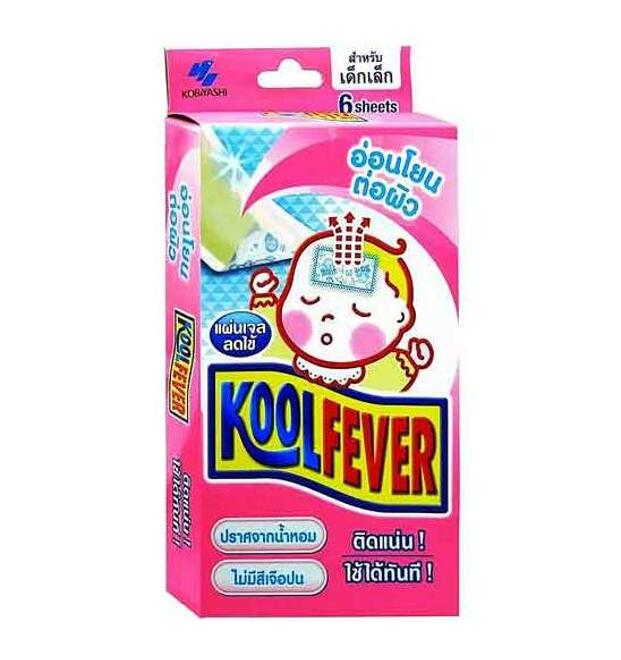 Жаропонижающий пластырь для детей до 2 лет Kobayashi Koolfever 6 шт