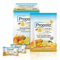 Пастилки с прополисом, медом, имбирем и лаймом Propoliz 8 шт