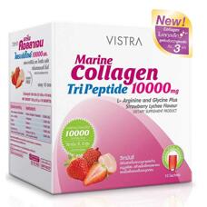 Морской коллаген трипептид с аминокислотами и витаминами Vistra 10000 мг 10 шт 2 вкуса