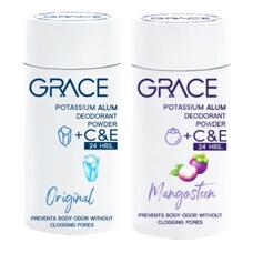 Пудра дезодорант от пота с квасцами и витаминами Grace 35 гр 2 вида