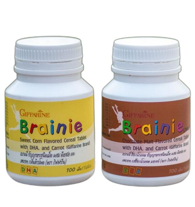 Детские жевательные витамины для мозга Brainie Giffarine 2 вкуса