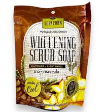 Мыло скраб в мочалке с мангостином или карамболой и тамариндом Supaporn 70 гр 2 вида