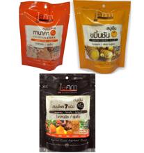 Спа мыло с куркумой, танакой или с 7 травами в мешочке из люфы Supaporn 70 гр 3 вида