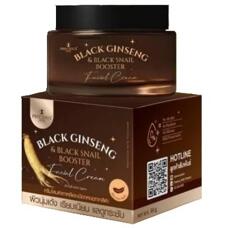 Крем бустер для лица с черным женьшенем и муцином черной улитки Precious 50 гр