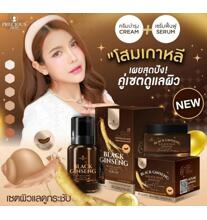 Крем бустер для лица с черным женьшенем и муцином черной улитки Precious 50 гр