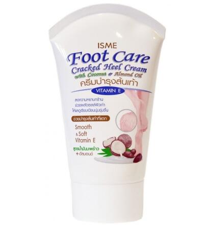 Крем для ног с кокосовым маслом, витамином Е и маслом миндаля Isme 80 гр