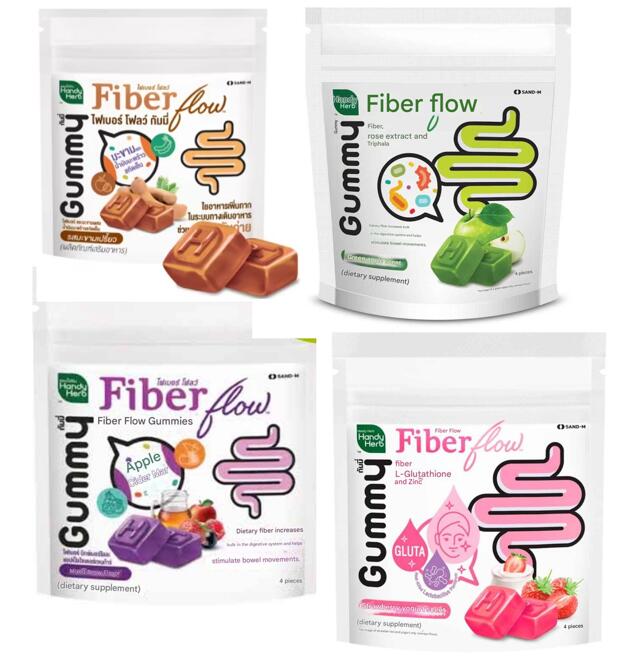 Жевательный мармелад – клетчатка для ЖКТ с фруктами и кокосовым маслом Handy Herb 4 шт 22 гр 4 вкуса