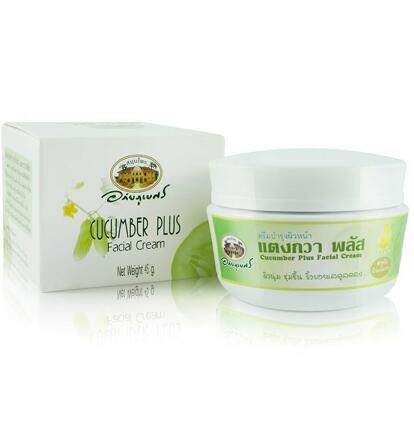 Антивозрастной крем с экстрактом огурца и масла рисовых отрубей Abhai 45 гр