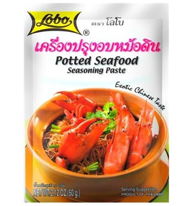 Специи - паста для морепродуктов в горшочке по-тайски Lobo 60 гр