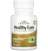 Комплекс для зрения с лютеином, цинком и витаминами группы В Healthy Eyes 21st Century 36 таблеток