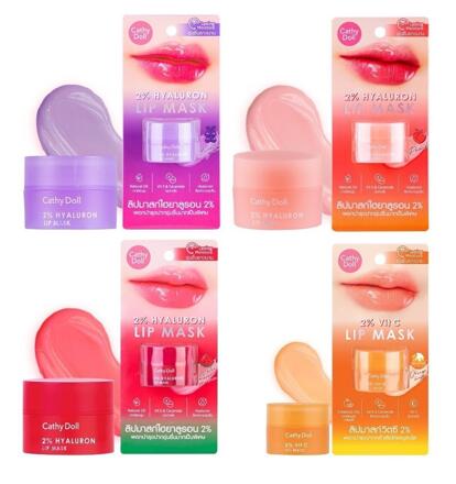 Маска для губ с 2%-й гиалуроновой кислотой и фруктовыми экстрактами Cathy Doll 4,5 гр 4 аромата