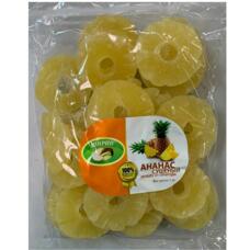 Сушеные тайские ананасы кольца 2% сахара 250 гр 