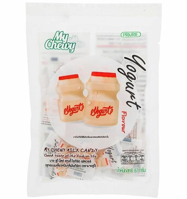 Жевательные молочные конфеты - ириски с йогуртом My Chewy 67 гр