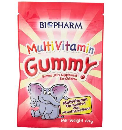 Детские мульти витамины - конфетки со вкусом фруктов Gummy 24 гр