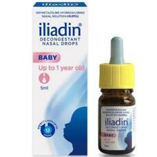 Детские капли от насморка для детей до 6 лет Iliadin 10 мл
