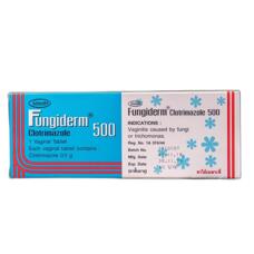 Вагинальная свеча с клотримазолом Fungiderm 500