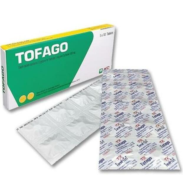 Таблетки от мигрени, головной боли и пониженного давления Tofago 30 таблеток