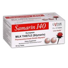 Гепатопротектор для очищения, лечения и защиты печени Самарин 140 мг 30 или 100 таблеток