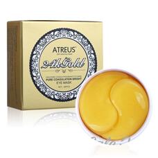 Золотые патчи для глаз 24k Atreus 60 шт