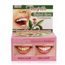 Круглая розовая Зубная паста RasYan с гвоздикой Isme 25 гр