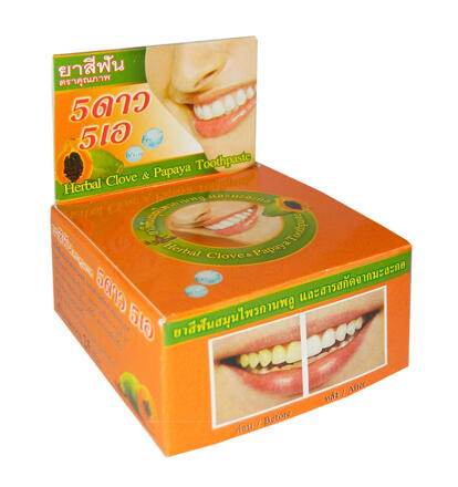 Круглая Зубная паста 5Star с экстрактом папайи 25 гр