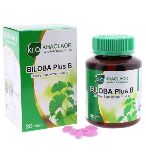 Гинкго Билоба с комплексом витаминов Б Khaolaor 30 таб