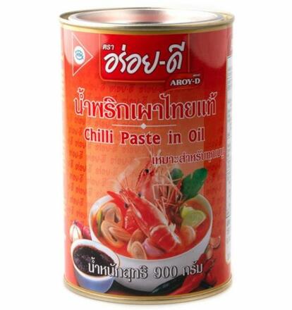 Тайская паста чили в масле Aroy-D 900 гр
