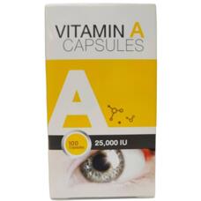 Витамин А для зрения в капсулах 25000 ЕД Patar 100 шт