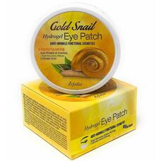 Золотые патчи с улиткой для питания кожи под глазами Esfolio 60 шт