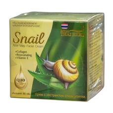 Антивозрастной крем со слизью улитки и алоэ вера Thai Herb 50 мл