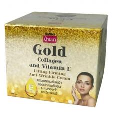 Подтягивающий крем с золотом, коллагеном и витамином Е Banna 100 мл
